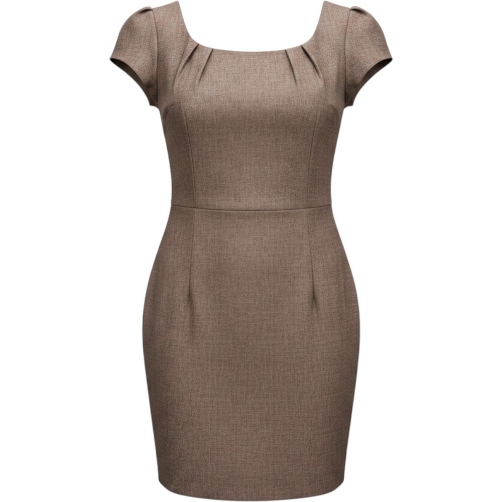 BCX Brown Career Dress Work Office Party Sheath Fitted Women's Size 13